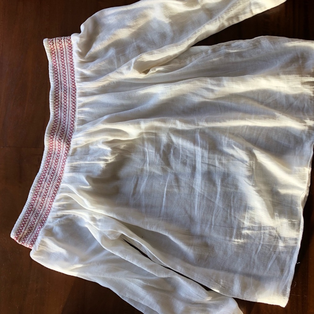 off the shoulder embroidered top ❤️